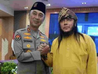 Sultan Iskandar Mahmud Badaruddin Menghadiri Doa Bersama Lintas Agama Peringati HUT Bhayangkara ke-80 di Polda Sumsel
